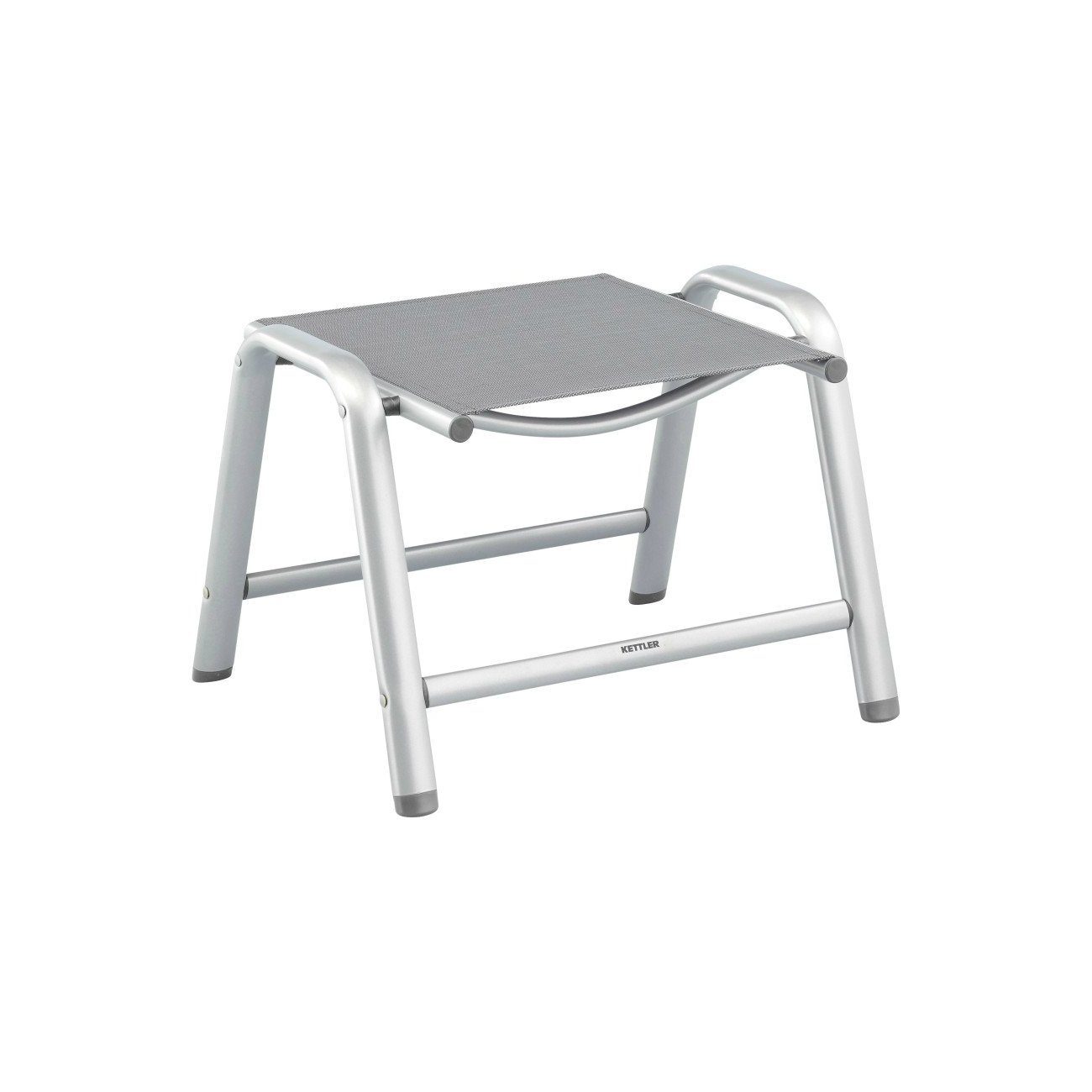 Gartenhocker "Cirrus" von Kettler, silber/anthrazit-grau