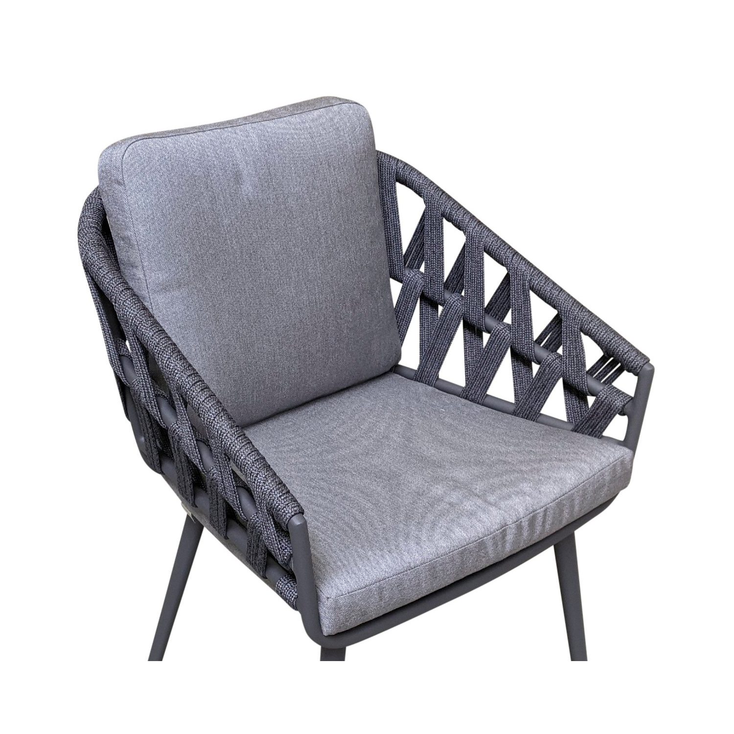 Gartenkultur Kissen-Set zu Dining-Sessel "Palm", Farbe: Natté Charcoal Chiné
