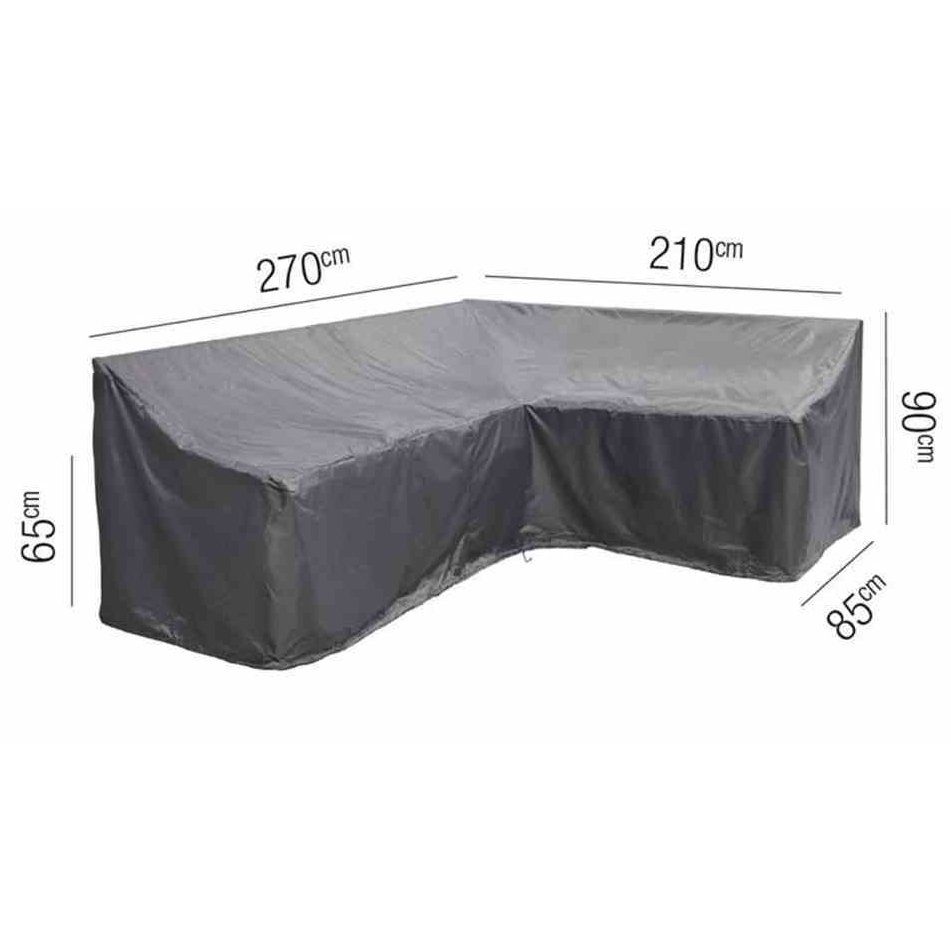 AeroCover L-Form Schutzhülle rechts – 270x210x85 cm, Höhe 65/90 cm