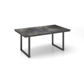 Kettler "Skate" Gartentisch Casual Dining, Gestell Aluminium anthrazit, Tischplatte HPL Titanit anthrazit, 160x95 cm, Höhe ca. 68 cm
