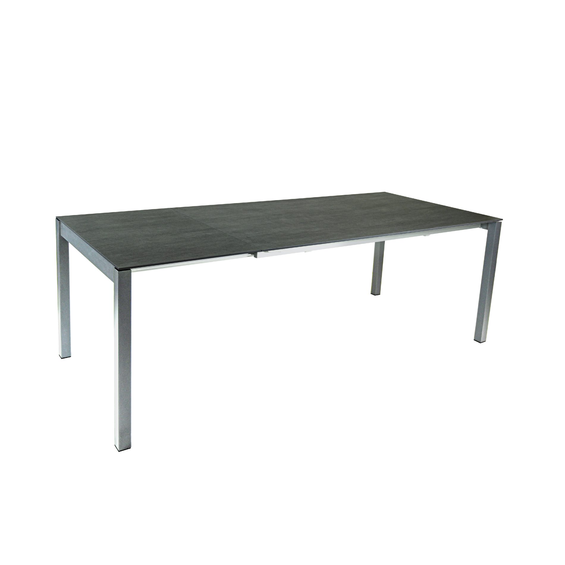 SIT Mobilia "Etna" Ausziehtisch, Gestell Edelstahl gebürstet, Tischplatten-Dekor nicht verbindlich, 160/220x95 cm