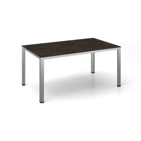 Kettler "Cubic" Gartentisch, Gestell Edelstahl, Tischplatte Keramik anthrazit, 160x95 cm