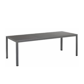 Kettler "Cubic" Tischgestell 220x95 cm, Aluminium anthrazit mit Kettalux-Platte anthrazit