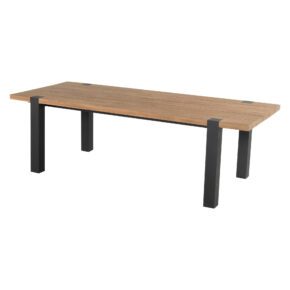 Hartman "Esmee" Gartentisch 200x100 cm, Gestell Aluminium carbon black, Tischplatte Teakholz