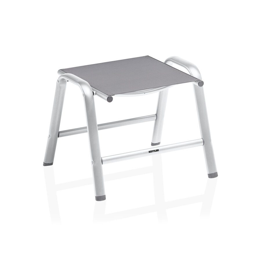 Gartenhocker "Cirrus" Silver-Line von Kettler, silber/anthrazit-grau