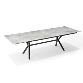 SIT Mobilia "Atlas" Ausziehtisch 210/270x95 cm, Stahl anthrazit, Tischplatte Dekton Soke