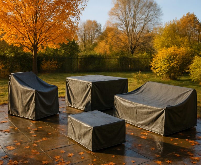 Terrasse im Herbst (Foto: KI-generiert)